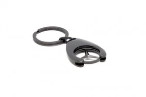 Oficial Mercedes Benz Classic Star Negro Compras Moneda Llavero Cadena Chip Regalo - Imagen 1 de 2