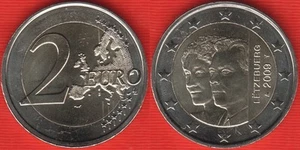 Luxembourg 2 euro 2009 "Accession of Charlotte" BiMetallic UNC - Picture 1 of 1