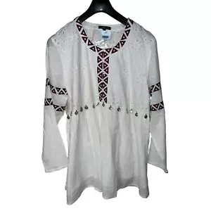 Zigeunerpyramidensammlung PLUS 1X 18W 20W TOP Boho gehäkelte Bluse Gaze weiß NEU - Bild 1 von 11