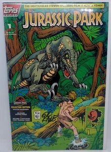 RARE Vintage Jurassic Park #1 (Topps Comics, 1993) Autographed By GIL KANE Mint! - Picture 1 of 10