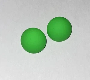 Neon Green Round Stud Earrings - Picture 1 of 3