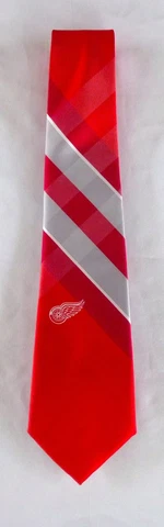 NHL DETROIT REDWINGS NECK TIE #3388 REDWINGS WP GRID 100% POLYESTER >NEW< Cover