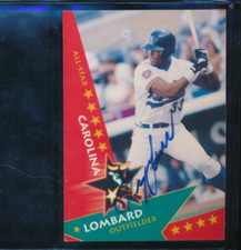 1997 California Carolina League All-Stars #35 George Lombard signed auto