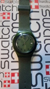 Swatch Green Effect YGM4000 Irony Big 37mm Aluminium Rubber  - Picture 1 of 4