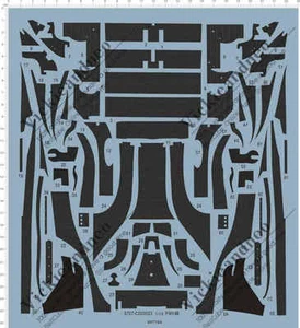 Calcomanía de tobogán acuático modelo fibra de carbono farrari 1/12 ST27-CD20023 FW14B-3 64719A - Imagen 1 de 1