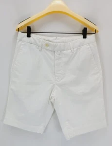 Hackett London White Shorts Five Pockets Button & Zip Men's Size 31 - Picture 1 of 9