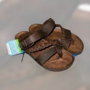 Mountain Sole Women's Leather Footbed Sandal - Picture 1 of 5