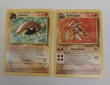 Pokemon Kabutops 24/62 Mysterious Fossil 62/62 Kabuto 50/62 LOT GM/NM 1999 NM