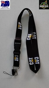 CAT Caterpillar Excavator Lanyard Keyring Card Holder Neck Strap - Picture 1 of 6
