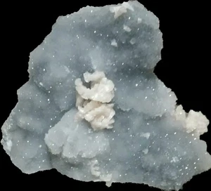392g Pink Calcite Cluster on Quartz Matrix - Picture 1 of 5