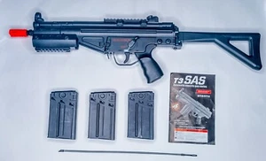 JG T3 SAS-F Airsoft Carbine SMG AEG Folding Stock 3x 500 Rd Hi-Cap Magazines - Picture 1 of 19