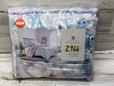 Falda Cama Hotel Collection Clásica Primavera Floral Queen Lila Multi Nueva Foto 1 de 4