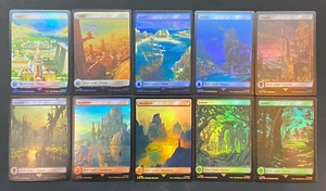 MTG - Full Art Land Set (#101-110) - FOIL - Assassin's Creed - Picture 1 of 6