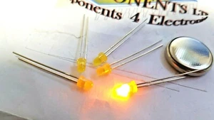 LEDs: 25 por bolsa 3mm AMARILLO DIFUSO LHY2040 - Imagen 1 de 3