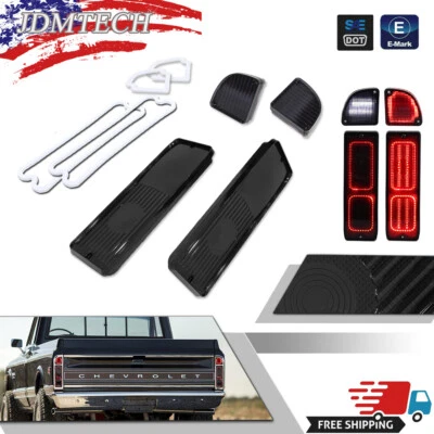 Smoke LED Tail Light & Reverse Light w/ Gaskets For 67-72 Chevy GMC Pickup Truck - Image 1 of 4
