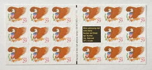 Scott #2597a "Eagle & Shield - Red" 29¢ 1992 Pane of 17 -Free Shipping - Picture 1 of 2