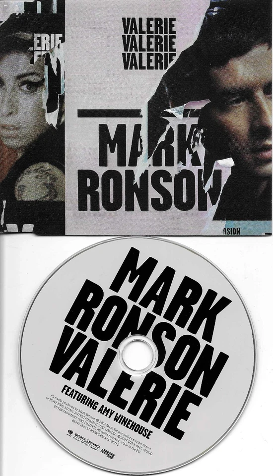 AMY WINEHOUSE MARK RONSON Valerie REMIXES & LIVE CD single  w/ Phantom Planet Foto 1 de 1