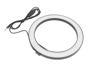 8" LED Selfie Ringlicht, einstellbare Helligkeit, USB, Stativanschluss - Bild 1 von 6