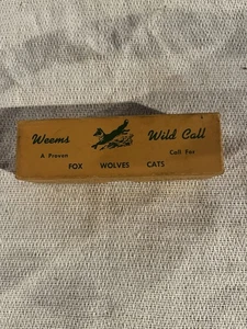 Vintage Weems Wild Call In The Box, Calls, Fox Wolves Cats, Fort Worth, Texas - Picture 1 of 9