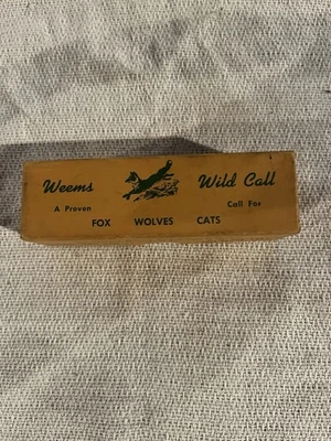 Vintage Weems Wild Call In The Box, Calls, Fox Wolves Cats, Fort Worth, Texas - Image 1 of 4