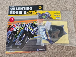 1/4 DEAGOSTINI CONSTRUYE LA YAMAHA YZR-M1 VALENTINO ROSSI BICICLETA PARTE EDICIÓN #87 - Imagen 1 de 3