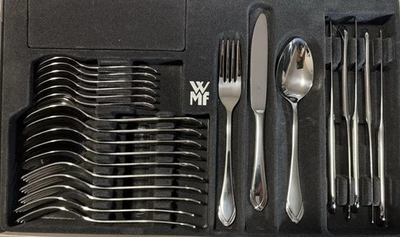 WMF Besteck-Set 24 Teilig, 6 Personen Cromargan 18/10 Edelstahl Unbenutzt Ovp - Bild 1 von 4