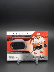 Materiales de distinción usados del juego SP 2020-21 Upper Deck Johnny Gaudreau #DM-JG - Imagen 1 de 2