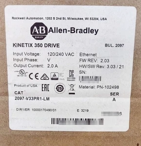 2097-V33PR1-LM NEU 2097V33PR1LM Kinetix 350 Antrieb - Bild 1 von 3