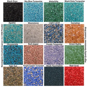 Crushed Gemstone Coarse Powder 75+ Crushed 1-3 MM Healing Stone Woodwork Inlay - Picture 1 of 341