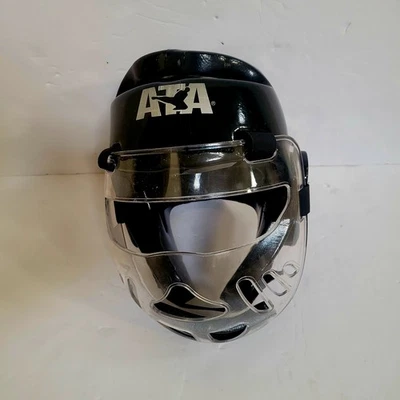 Casco Acolchado Oficial ATA Taekwondo con Protector Facial Transparente Talla Grande Macho Foto 1 de 4