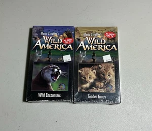 Marty Stouffer's Wild America VHS 2pk - Wild Encounters & Tender Times 1999 NEW - Picture 1 of 3