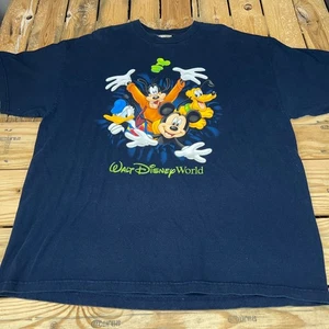 Walt Disney World Mickey & Friends Vintage 90s T-Shirt Men’s XXL 2-Sided Tee - Picture 1 of 7