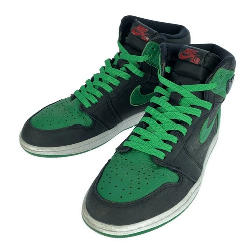 SNEAKERS NIKE AIR JORDAN 1 VERDE PINO 555088 030 NERE 28 cm usate MESC 0