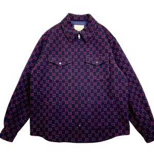 GUCCI jacket blouson size 46 wool nylon navy made in italy 105 - Picture 1 of 12