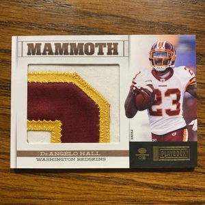 2012 Panini Playbook DeAngelo Hall Mammoth Gold Logo Game Used Patch /25 - Picture 1 of 2