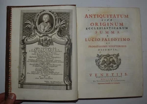 ANTIQUITATUM ECCLESIASTICARUM -fig. 1766 - Paleotimus - bella legatura - Foto 1 di 12