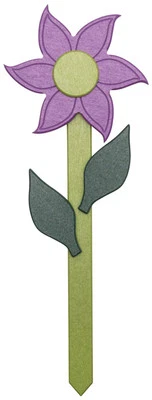 PINWHEEL FLOWER STAKE - 4 Season Garden Stick Outdoor Decor - Image 1 of 4