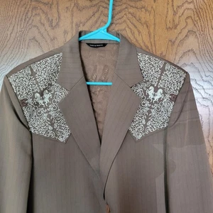 Sergio Vadducci El General Western Reitsport bestickte Jacke braun Gr.44 - Bild 1 von 8