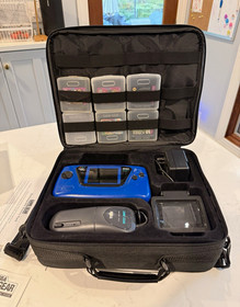 Sega Game Gear Blue Console Bundle 7 Games Case Recapped Tested Accessories