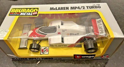 Coche modelo diecast Burago 1:24 McLaren MP4/2 Turbo F1 nuevo en caja fórmula de colección Foto 1 de 4