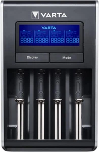 LCD Dual Tech Caricatore (Adatto per Ni-Mh AA/AAA, Li-Ion 18650, 18490, 18350, 1 - Foto 1 di 12