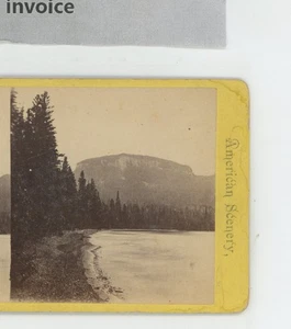 Rückansicht Thunder Cape Lake Superior Ontario Kanada Stereoview um 1870 - Bild 1 von 3