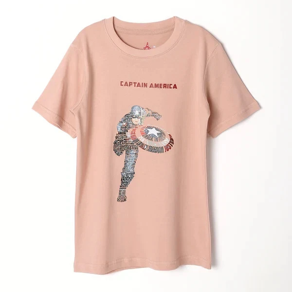 Camiseta gráfica masculina Marvel Capitão América design escudo de algodão nova com etiquetas - Imagem 1 de 1