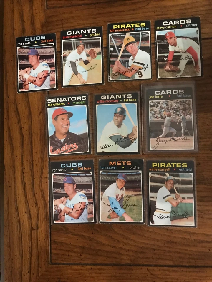 Bill Mazeroski 1971 Topps (la subasta es para la única tarjeta en el título) Foto 1 de 1