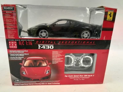 Silverlit Ferrari F430 RC 1:16 Car Black Digital Proportional Model Collectable - Image 1 of 4