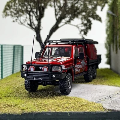 Autobots Modelos 1:64 Toyota Land Cruiser LC79 Pickup Doble Fila Pickup Coche Modelo Foto 1 de 4