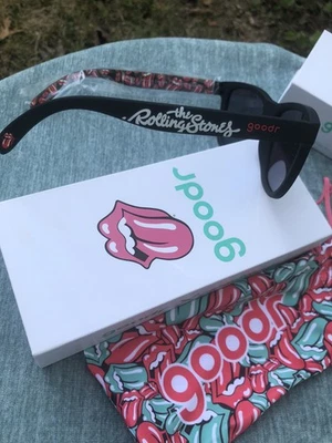 NUEVAS Gafas de sol Goodr Rolling Stones WHAT WOULD KEITH DO OGs Difíciles de encontrar RARO ENVÍO GRATUITO Foto 1 de 4