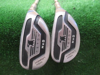 TETON HXD 15* & 21* HYBRID SET HYBRIDS GOLF CLUBS STIFF GRAPHITE GOOD GRIPS RH - Image 1 of 4