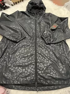 New Balance XL Hoodie Full Zip Black Long Jacket Windbreaker Water Resistant $89 - Picture 1 of 17