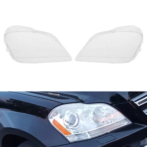 Par de cubiertas de lentes de faros para Mercedes-Benz Clase GL X164 GL450 GL500 2007-2012 - Imagen 1 de 18